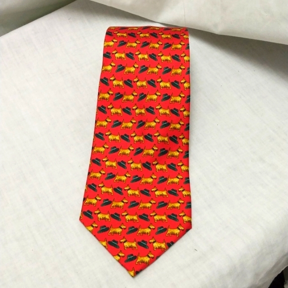 Smith's Bermuda 100% Silk Tie Made in Italy - Picture 1 of 6